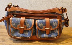 Vintage Y2K 90s Mini Shoulder Bag Dooney & Bourke - Picture 1 of 9