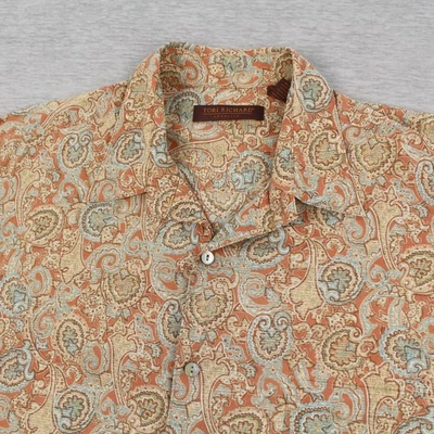 Camisa Hawaiana Tori Richard Para Hombre Talla XL Algodón Césped Foto 1 de 4