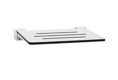 Seachrome 18 pulgadas Silhouette Slimline plegable montaje en pared banco de ducha asiento blanco Foto 1 de 4