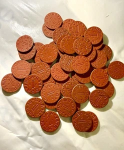 WWII OPA RATION TOKENS Lot Of  50 Rare & Ultra Rare - Picture 1 of 1