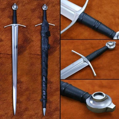 Espada vikinga de acero al carbono forjada a mano lista para la batalla espada medieval Foto 1 de 4