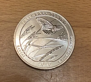 USA: Tallgrass Prairie National Preserve Quarter 2020, Kansas, Mint S - Bild 1 von 2