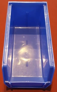 Akro-Mils 30-230 Blue Hanging Stacking Bins, 10-7/8"L x 5-1/2"W x 5"H, Lot of 2 - Picture 1 of 3
