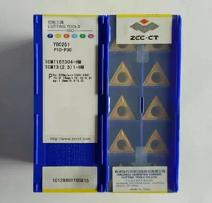 10PCS/box Original Zhuzhou Diamond CNC blade TCMT16T304-HM YBC251 - Picture 1 of 1