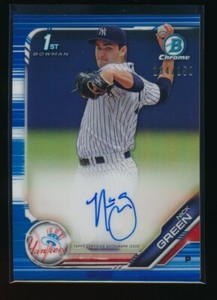NICK GREEN AUTO 2019 Bowman Chrome Prospects Autograph BLUE REFRACTOR #/150 RC