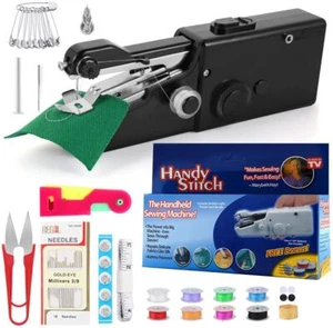 Tragbare Nähmaschine Mini Nähen Profi Kabellos Nähen Handgerät  - Bild 1 von 7