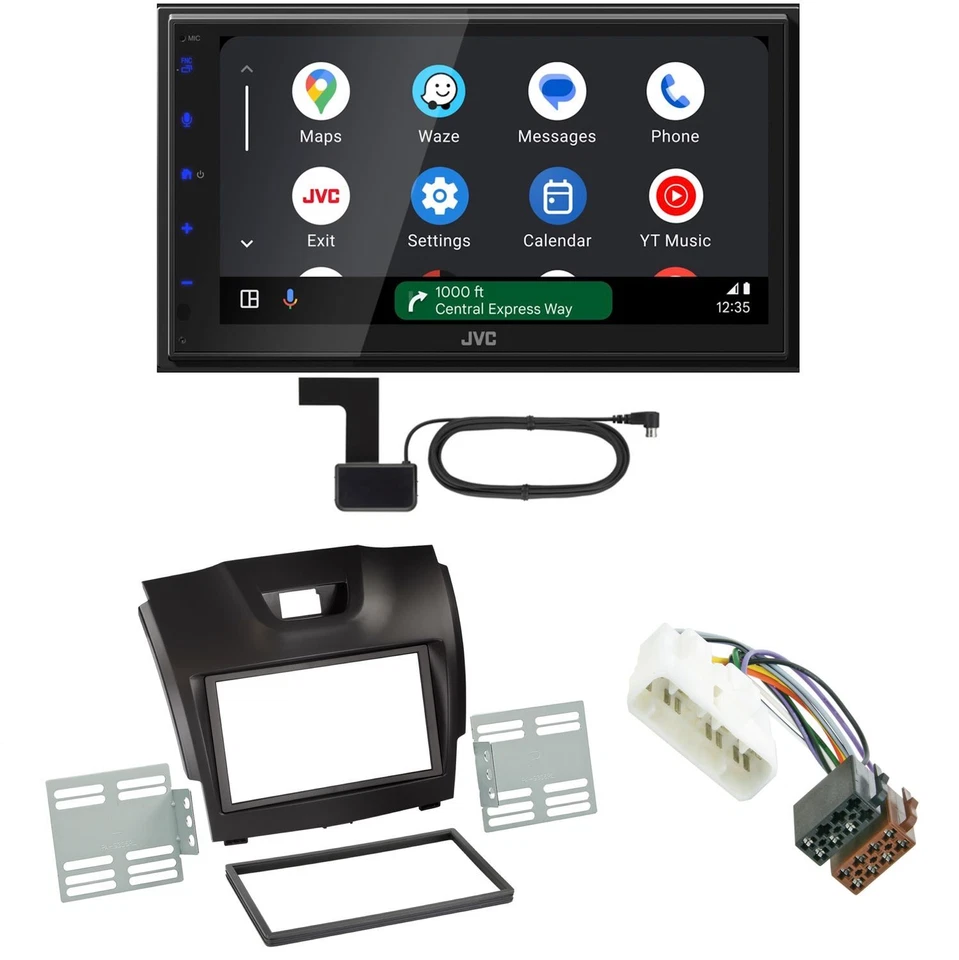 JVC KW-M595DBT Android Auto CarPlay Digitalradio Einbauset für Isuzu D-Max 2 - Bild 1 von 1
