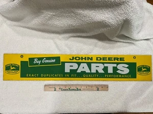 Vintage Old Original Genuine John Deere Dealer Parts Metal Sign from the 1950’s - Picture 1 of 6