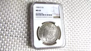 1904-O Morgan Silver Dollar NGC MS63 Free Shipping - Picture 1 of 6