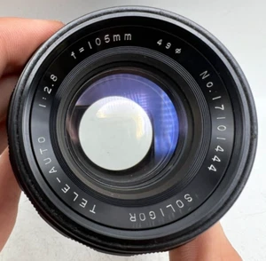 Soligor Tele Auto 105mm F2.8 Canon FD Mount Lens For SLR/Mirrorless Cameras - Picture 1 of 6