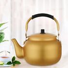 Aluminum Stovetop Tea Pot Multifunction Coffee Pot Gold Water Kettle  Kitchen