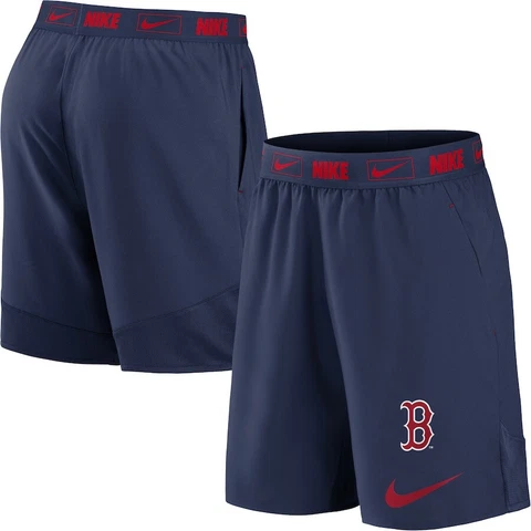 New Nike Boston Red Sox Primetime Logo Performance Shorts N256-046N Navy Men’s L Cover