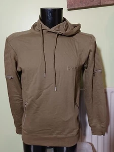 NEW Boohoo MAN Skinny Fit Biker Tracksuit, Khaki Green - M - Picture 1 of 7