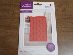 CRAFTERS COMPANION TWISTED KNOT 2D EMBOSING FOLDER - Picture 1 of 2
