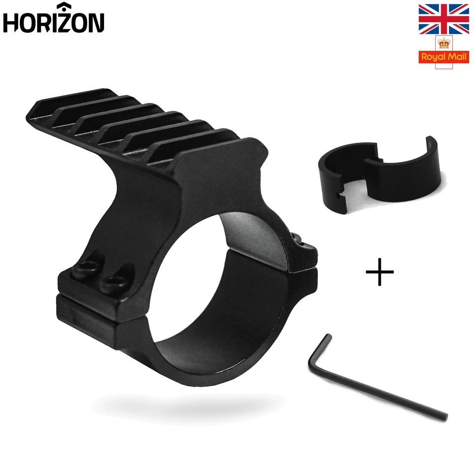 Rifle Scope Accessory Mount 30mm & 25mm 1" Weaver/Picatinny Rail Laser Torch - Image 1 of 4
