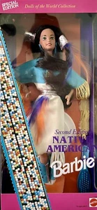 Amazing 1993 Vintage Dolls Of The World Barbie,2nd Edition Native American 11609 - Picture 1 of 7