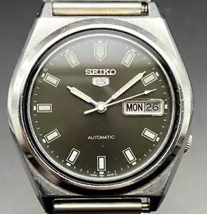 🇯🇵 MEN'S SEIKO 5 VTG.WATCH AUTOMATIC Day Date 7009 876a Man Watch For Men - Picture 1 of 8