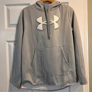 Under Armour Ladies Hoodie in Gray/white Size Medium - Picture 1 of 11