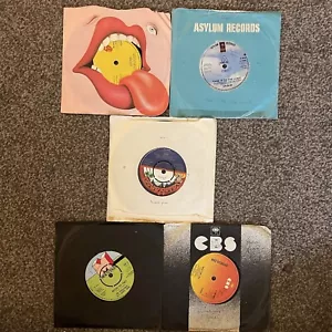 Classic Rock X5 1970s Rock Pop vinyl 7” Singles VGC 70s - Picture 1 of 2