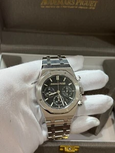 Audemars Piguet AP Royal Oak Smoke Gray Dial Chronograph Stainless Steel Watch - Picture 1 of 10