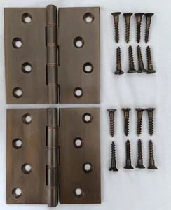 Vintage Crown Washered Projection Hinges Top Quality Excellent Used Condition  - Picture 1 of 10