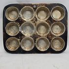 Vintage Muffinaire Muffin Pan 12 Count Aluminum United Aircraft Products Usa