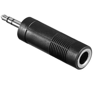 Audio Adapter Klinke 3,5mm stereo Stecker auf 6,35mm Mono Kupplung, Buchse aak - Bild 1 von 2