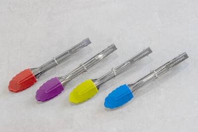 Colourworks Mini Stainless Steel and Silicone Tongs - Image 1 of 4