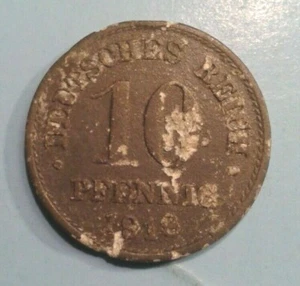 Germany 10 Pfennig coin 1918 - Picture 1 of 2