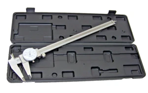 12'' Dial Caliper Stainless Steel .001'' Calipers Ruler Shockproof  with case - Picture 1 of 2