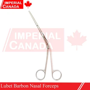 Pinzas de pólipo nasal Lubet Barbon en ángulo 8" instrumentos quirúrgicos DS-1749 - Imagen 1 de 2