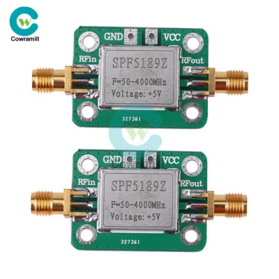 2PCS LNA 50-4000MHz RF SPF5189 NF=0.6dB Low Noise Amplifier Signal Receiver - Image 1 of 4