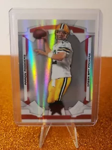 2008 Leaf Rookies & Stars Longevity Ruby Materials /249 Aaron Rodgers #34 - Picture 1 of 2