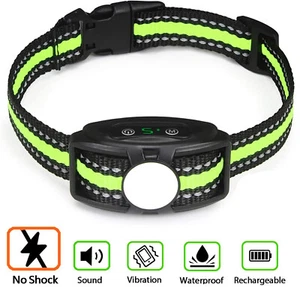 Wiederaufladbares intelligentes Anti-Bellen-Halsband wasserdicht kein Schock für das Training von Hunden - Bild 1 von 17