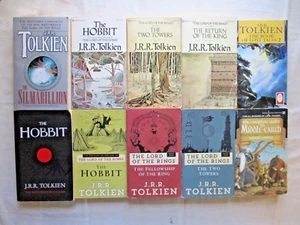 An Assortment Of 10 Vintage J.R.R. Tolkien Paperbacks! Middle Earth Vacation! - Picture 1 of 16