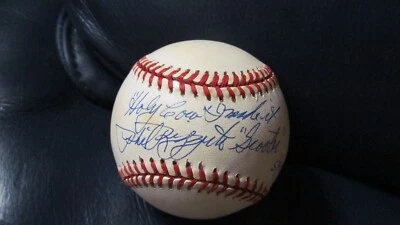 Holy Cow Phil Scooter Rizzuto signed baseball PSA Certified (7) - Image 1 of 4