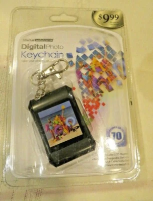 New-Sealed Digital Solutions LCD 70 Color Digital Photo Keychain Free Shipping - Image 1 of 2
