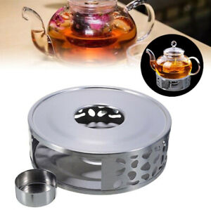 UPKOCH Stainless Steel Teapot Warmer Tea Pot Base Insulation Base Candle Holder Glass Tea Stove Warmer Candle Stand Tea Heater Tea Accessories 