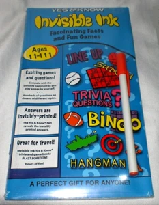 INVISIBLE INK TRAVEL BOOK GAME LEE PUBLICATIONS NEW blue edition - Picture 1 of 1