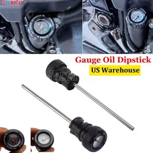Oil Tank DipStick Filler Temperature Gauge for Harley Street Bob FXBB 2018-2022 - Picture 1 of 18