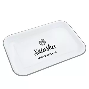 Personalised Vegan Enamel Serving Tray, Serveware - Picture 1 of 7