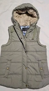 Lee Cooper - Hooded - Puffer Vest - Size 8 - Green - Picture 1 of 7