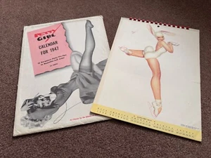 Original 1947 Petty Girl Pin Up Calendar Near Mint Complete in Original Envelope - Picture 1 of 20