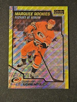 20-21 OPC Platinum Steven Lorentz Marquee Rookie 🌈🌈🌈 Neon Yellow Surge  - Image 1 of 2