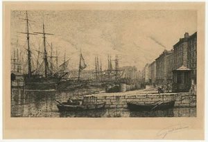 Marseille Canal de la Douane gravure 1883 Lucien Gautier /MNCLG1 - Picture 1 of 1