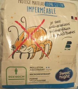 Sweet Night Matratzenschoner Milbenschutz, antibakteriell 90 x 200 - Bild 1 von 5