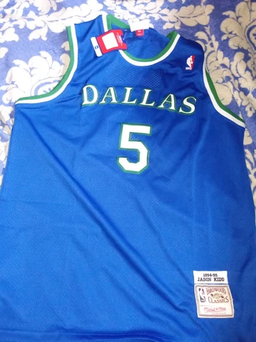 XL Jason Kidd Dallas Mavericks 1994 NBA Jersey Brand New (Blue) Cover