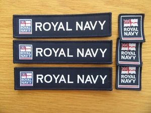 MOD Current Issue, Royal Navy. TRF / Jacket Title patches. x3 - Picture 1 of 6