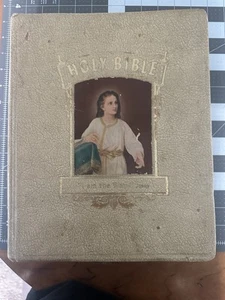 Vintage 1960 Blue Ribbon, New Standard Reference Bible-Hertel Red Letter Edition - Picture 1 of 15