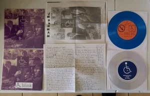 BLINK-182 Short Bus 7” CLEAR (#78) & BLUE (#98) (/100) RARE VINYL + Free 12"Dogs - Picture 1 of 1
